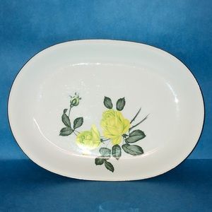 Heinrich H&C Yellow Rose Bavaria platter